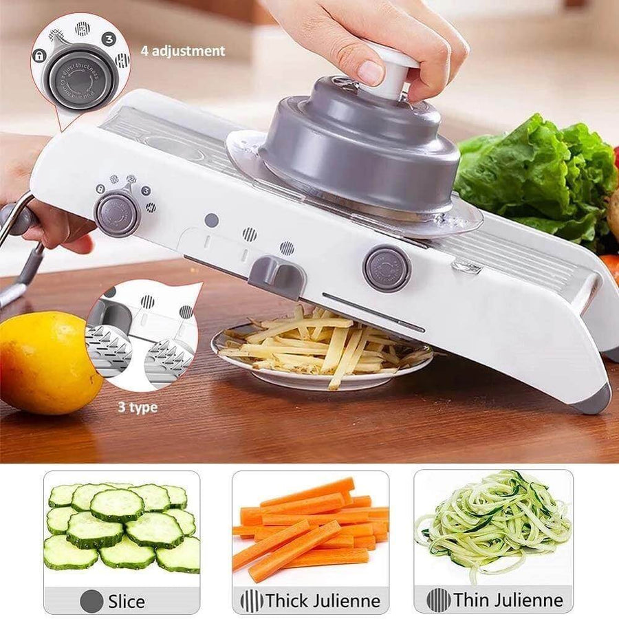 Adjustable Stainless Steel Manual Vegetable Slicer Cutter - Image 1