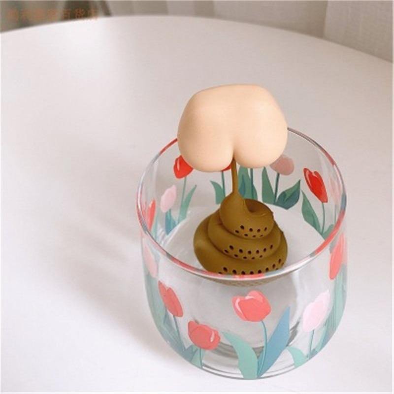Funny Poop Shape Herbal Tea Infuser - Image 3