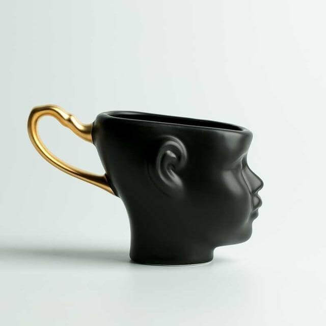 Elegant Ceramic Realistic Face Mugs - Image 9