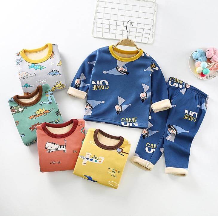 Children Cartoon Winter Pyjamas Unisex - Image 1