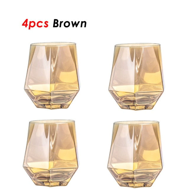 Diamond Shaped Clear Glass Pitcher Set - Image 9