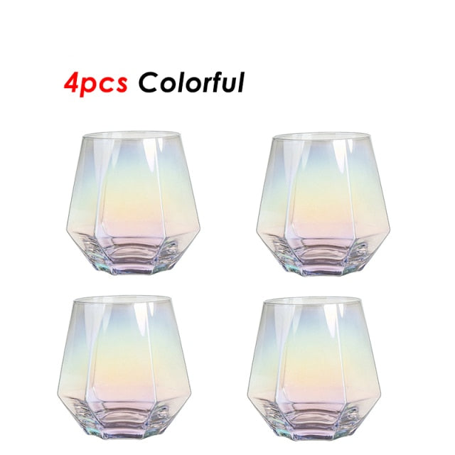 Diamond Shaped Clear Glass Pitcher Set - Image 8