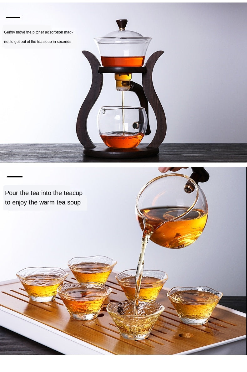 Elegant Glass Magnetic Tea Infuser Set - Image 4