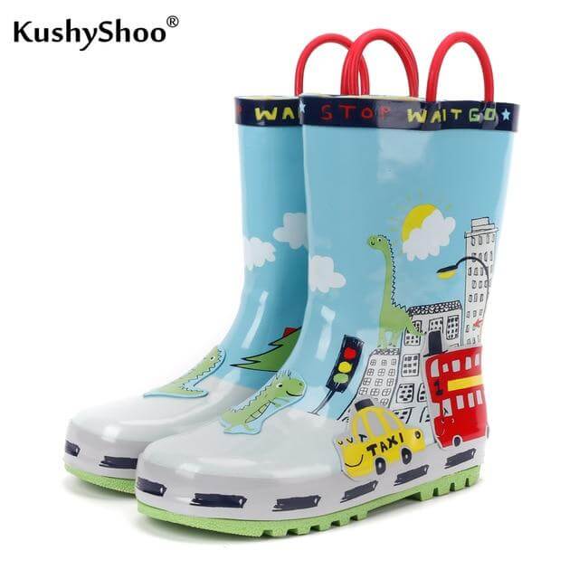 Waterproof Children's Cartoon Rubber Boots - Image 11