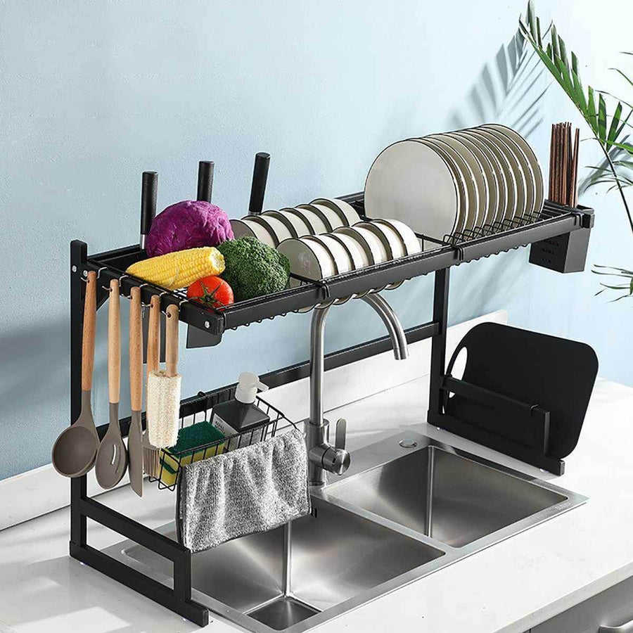 Stainless Steel Over-Sink Dish Rack Organizer - Image 0