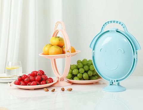 Multi-Layer Creative Foldable Snack Fruit Bowl Stand - Image 0