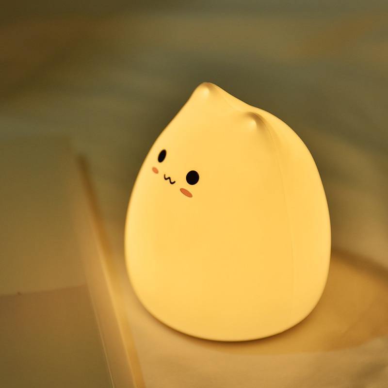 Colorful LED Silicone Touch Sensor Cat Night Lamp - Image 7