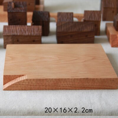 Walnut Miniature Wood House Decor - Image 3