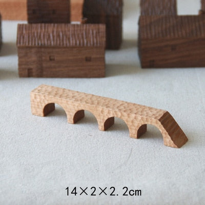 Walnut Miniature Wood House Decor - Image 10