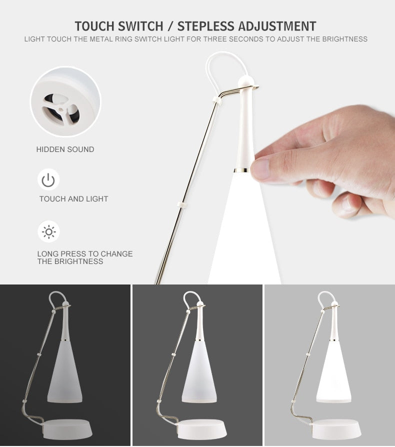 Touch Sensor Bluetooth Speaker Led Table Lamp - Image 5