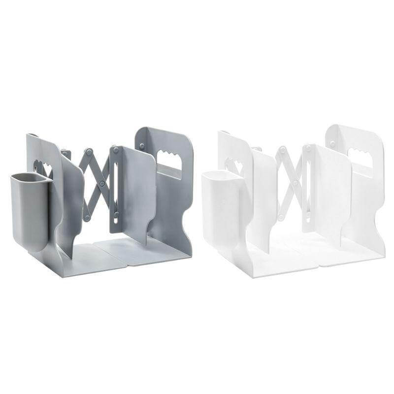 Adjustable Retractable Book Holder with Pen Holder - Image 2