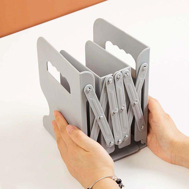 Adjustable Retractable Book Holder with Pen Holder - Image 3