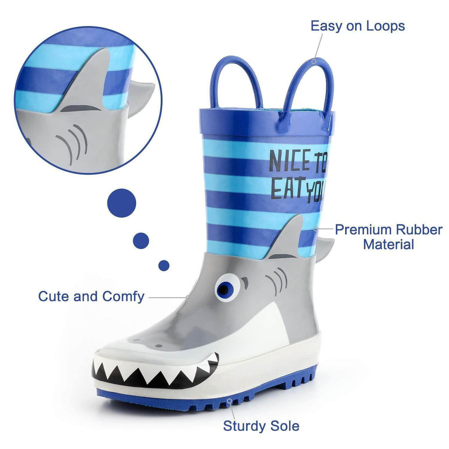 Waterproof Children's Cartoon Rubber Boots - Image 6