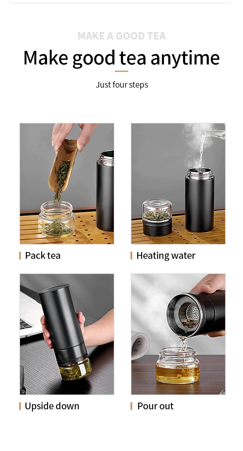 Elegant Durable Simple Tea Infuser Thermos - Image 3
