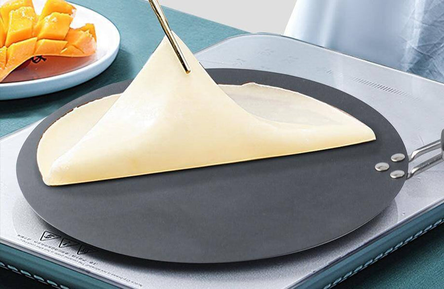 Black Iron Round Non-stick Pancake Pan - Image 7