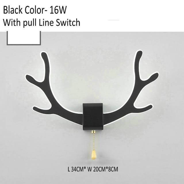 Creative Deer Antler Wall Lamp with Motion Sensor - Image 2