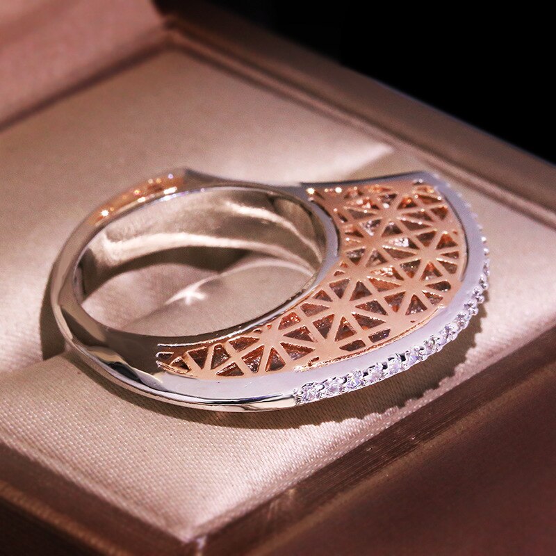 Zirconium Moon Shape Personality Ring - Image 2