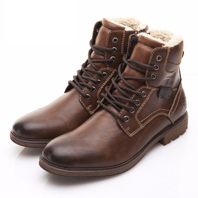 Fashion Vintage Style Male Winter Boots - Image 12
