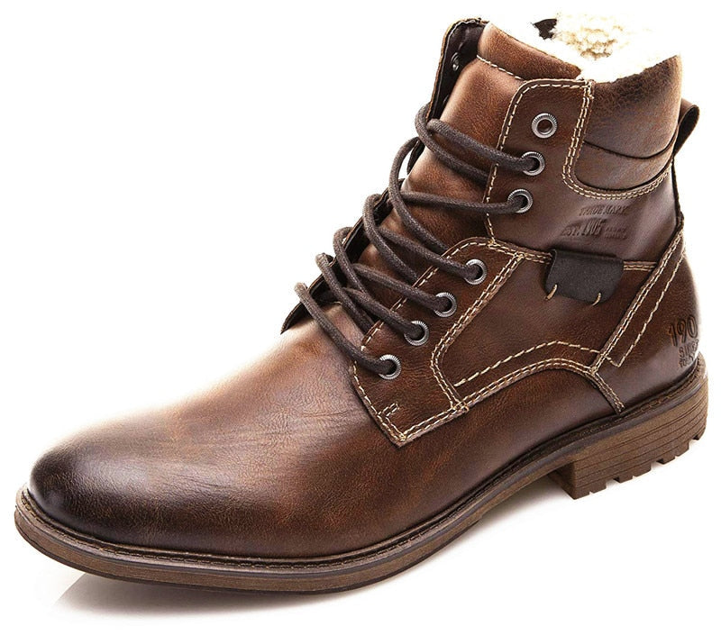 Fashion Vintage Style Male Winter Boots - Image 5