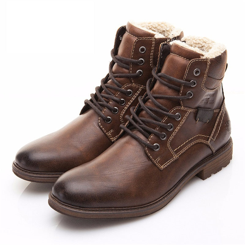 Fashion Vintage Style Male Winter Boots - Image 8