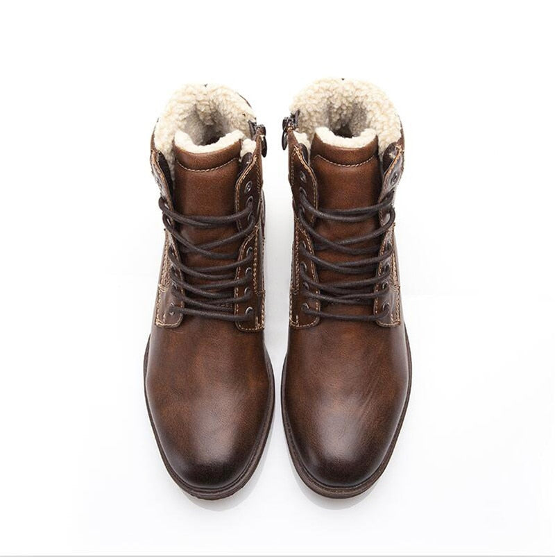 Fashion Vintage Style Male Winter Boots - Image 2