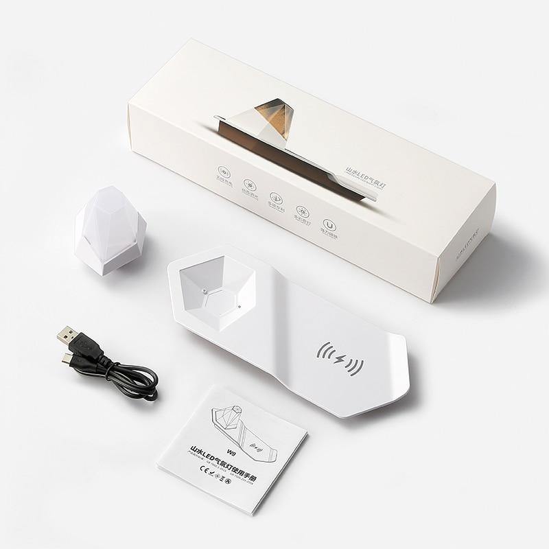 2in1 Diamond LED Night Light Wireless Charger - Image 1