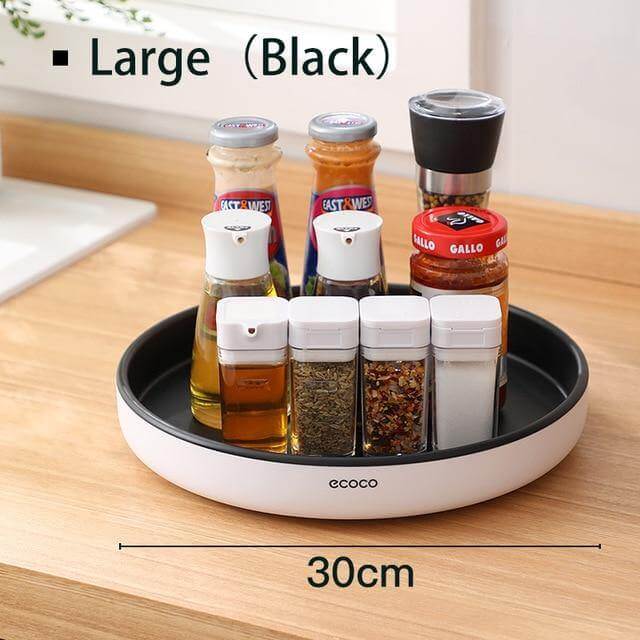 360° Rotating Tray Seasoning Bottle Organizer - Image 11