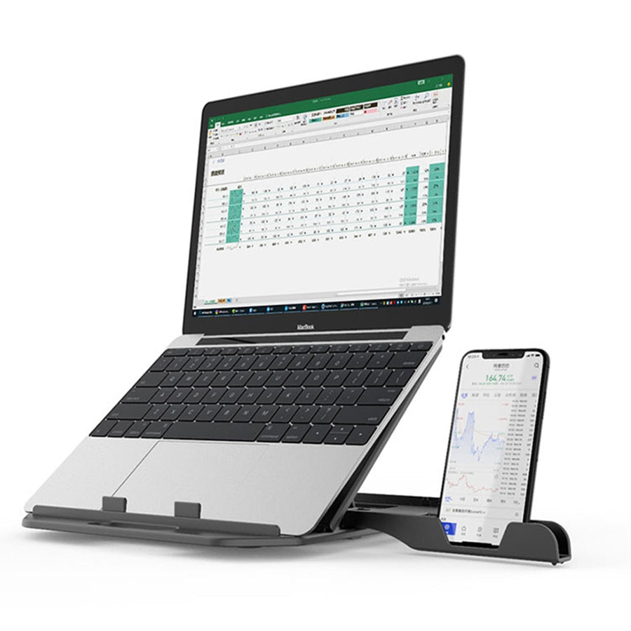 360 Rotating Laptop Stand with Phone Holder - Image 2