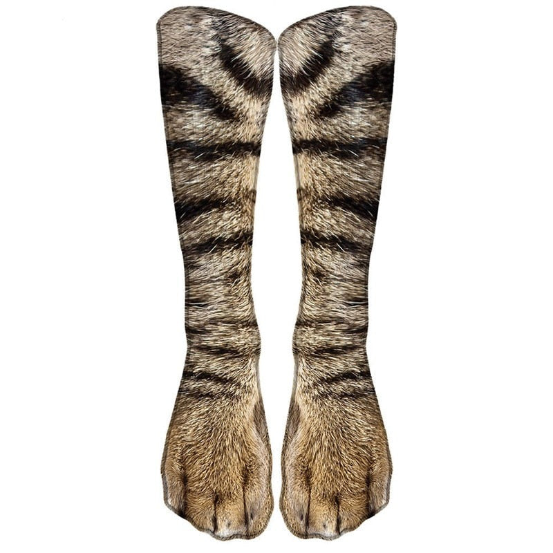 Cat Paw 3D Printed Unisex Socks - Image 11