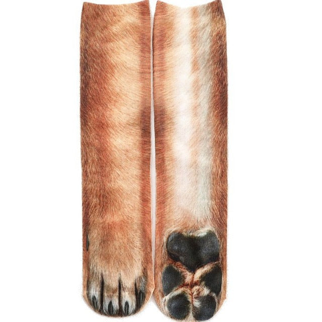 Cat Paw 3D Printed Unisex Socks - Image 27