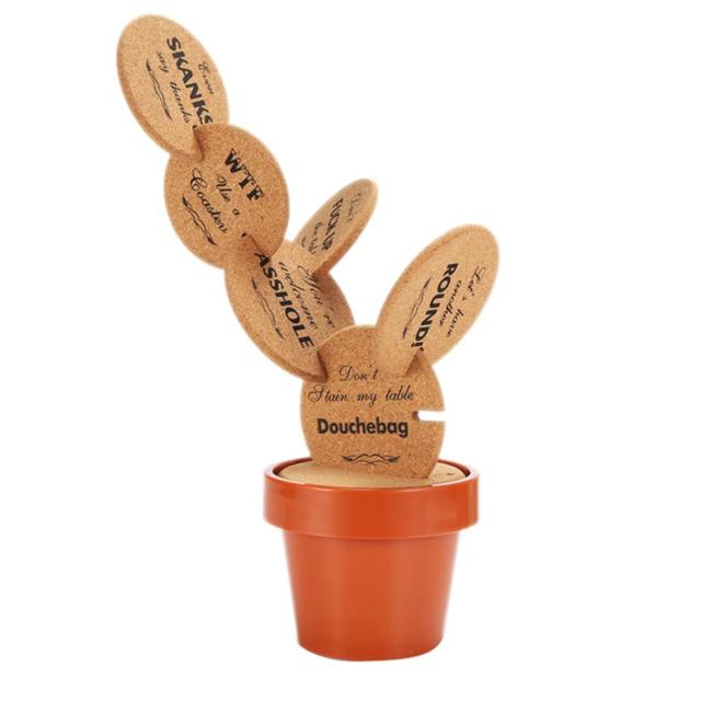 Non-Slip Cactus Coaster Set - Image 2