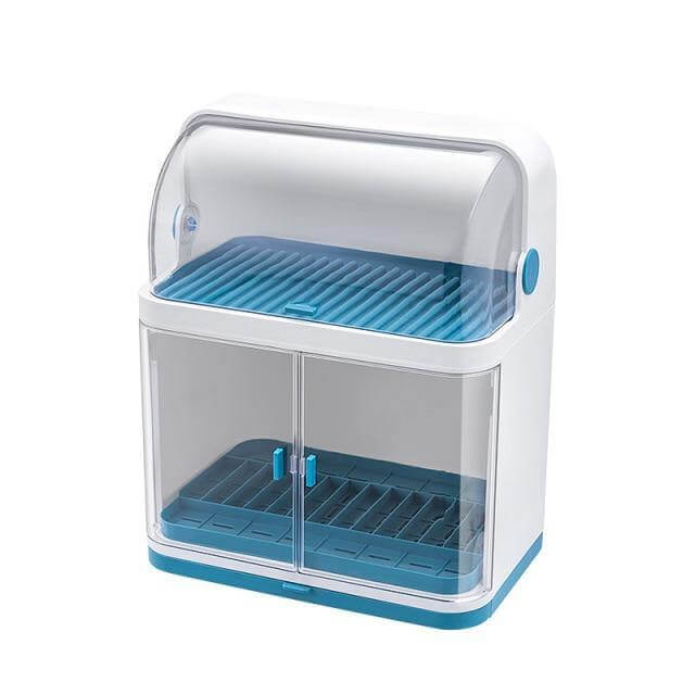 Minimalist Simple Kitchen Draining Storage Box with Lid - Image 1