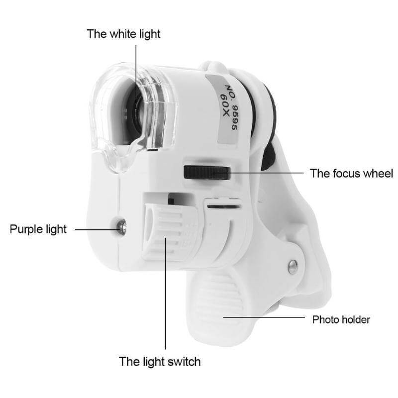 Universal 60X Phone Camera Microscope - Image 3