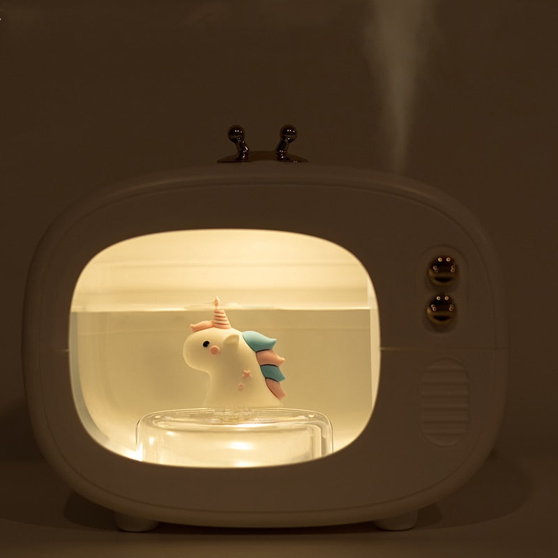 Portable Mini TV USB Humidifier Lamp - Image 2