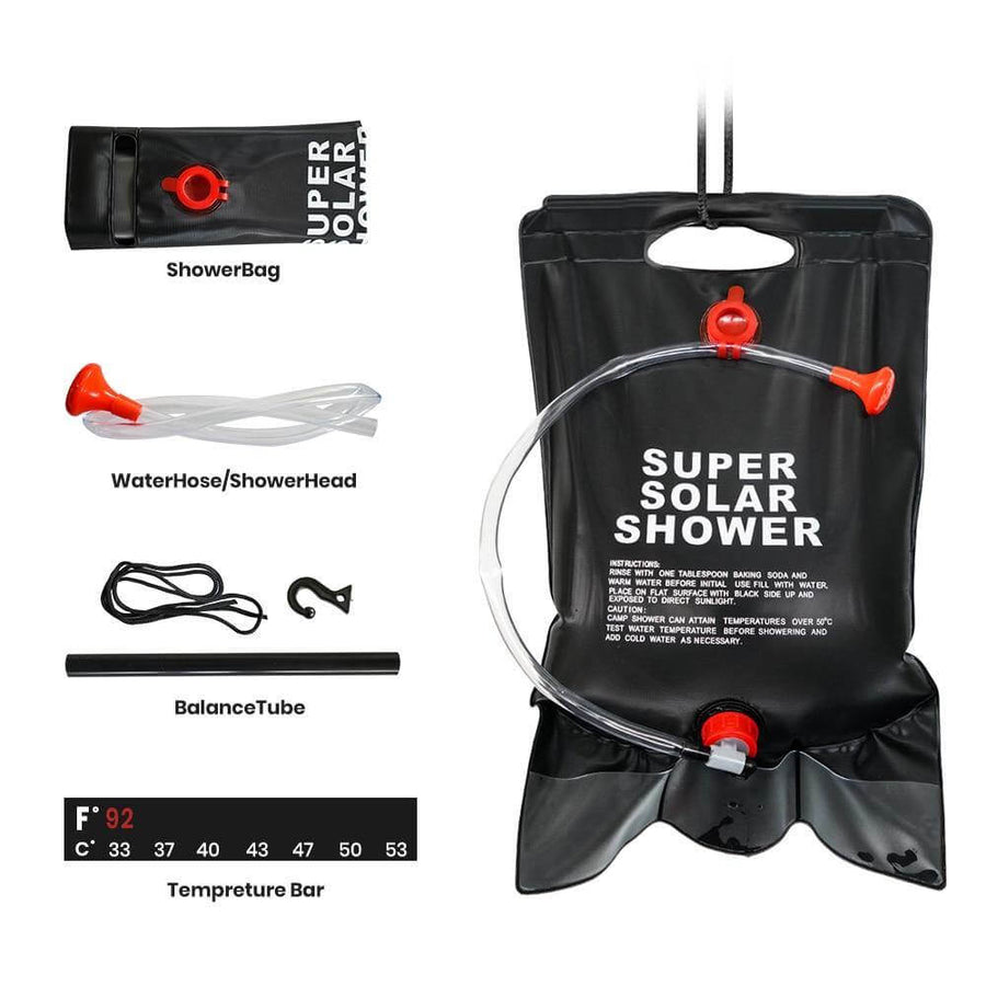 Portable Solar Heated Camping Shower Bag - Image 4