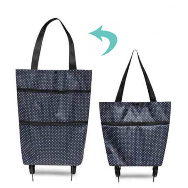 Folding Shopping Bag On Wheels - Image 14