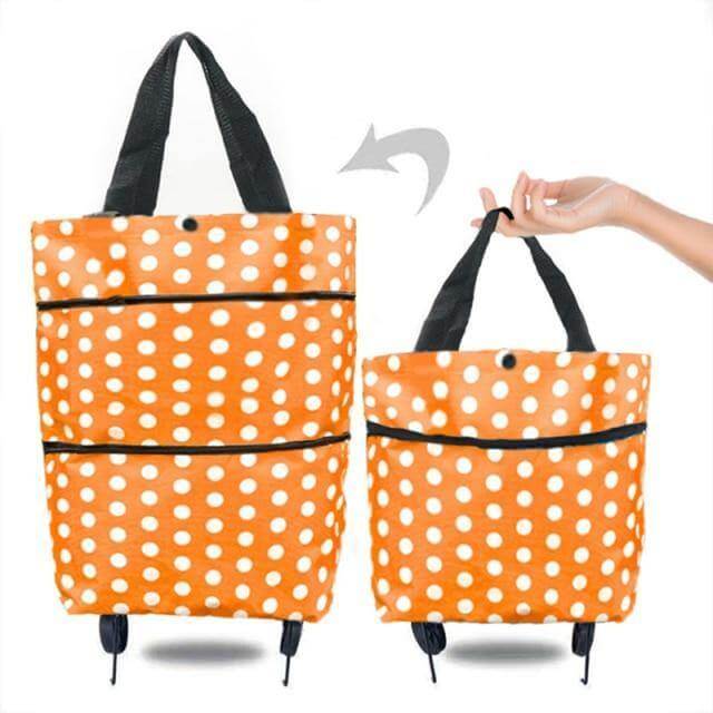 Folding Shopping Bag On Wheels - Image 2