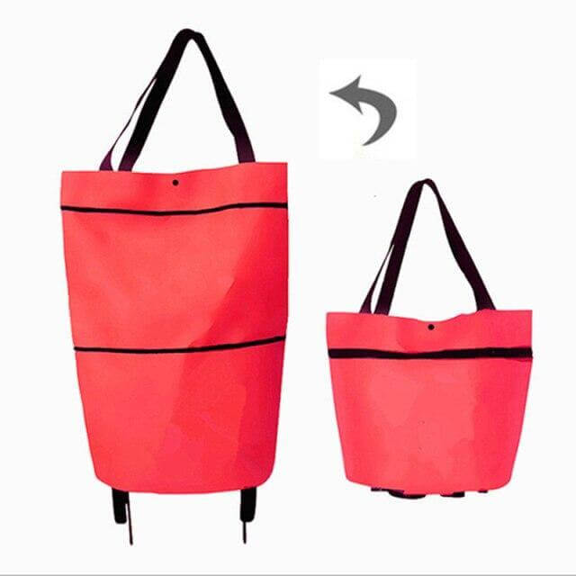Folding Shopping Bag On Wheels - Image 19