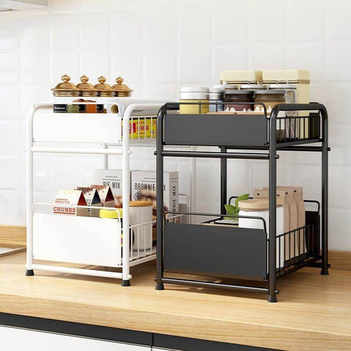 2-Tier Organizer with Sliding Kitchen Storage Drawers - Image 0