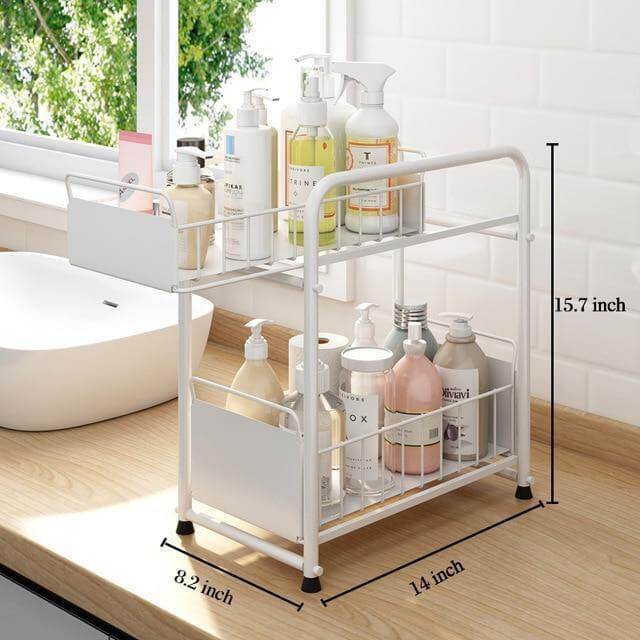 2-Tier Organizer with Sliding Kitchen Storage Drawers - Image 9
