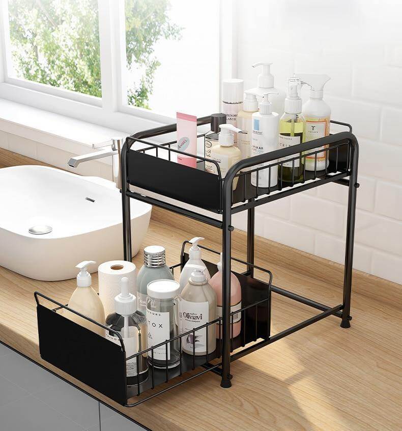 2-Tier Organizer with Sliding Kitchen Storage Drawers - Image 13