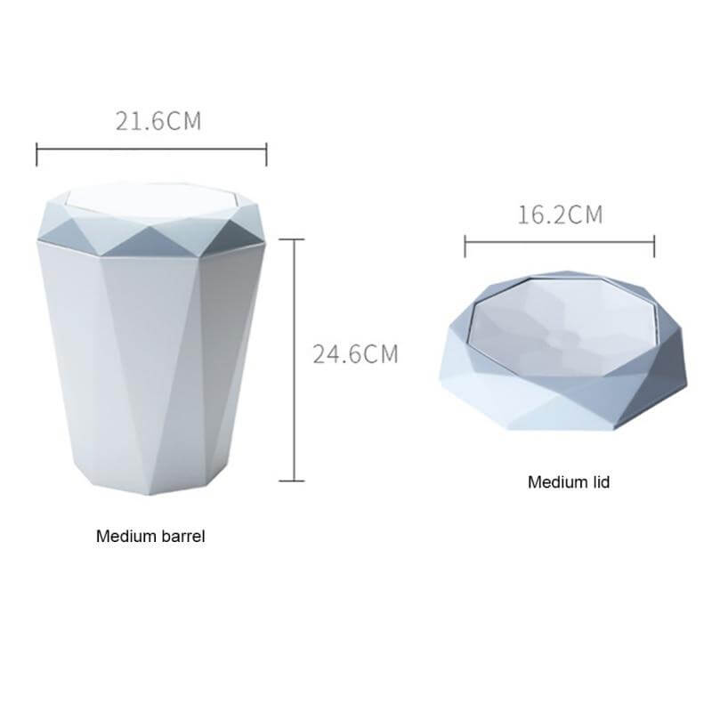 Geometric Creative Trash Can - Image 1