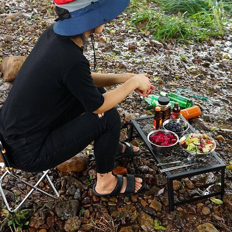 Ultra-light Outdoor Portable Folding Grill Net Table - Image 3