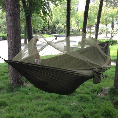 Portable Adventure Camping Outdoor Mosquito Net Hammock - Image 0