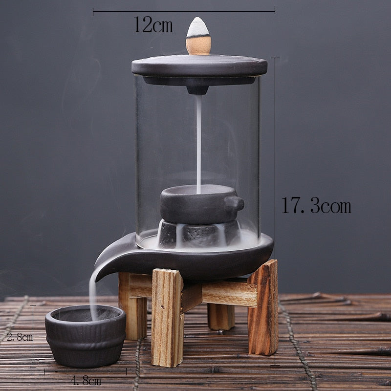 Gothic Skull Ceramic Incense Fountain - Image 0