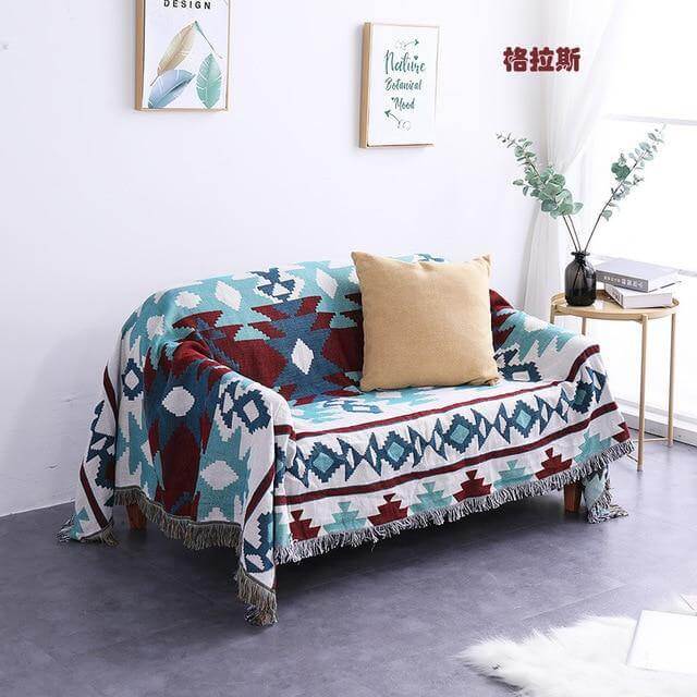 Boho StyleKnitted Blanket - Image 4