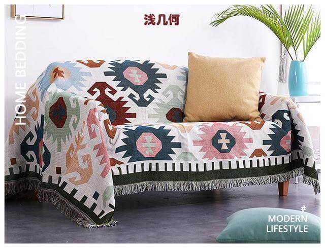 Boho StyleKnitted Blanket - Image 7
