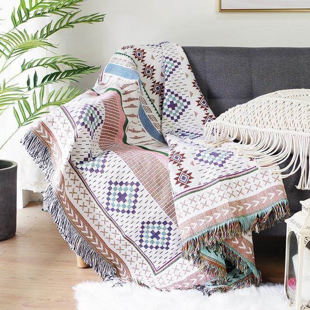 Boho StyleKnitted Blanket - Image 8