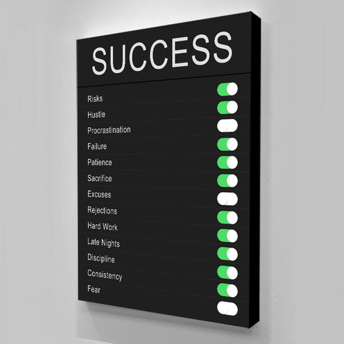 Inspirational Modern Success Canvas Paint - Image 0