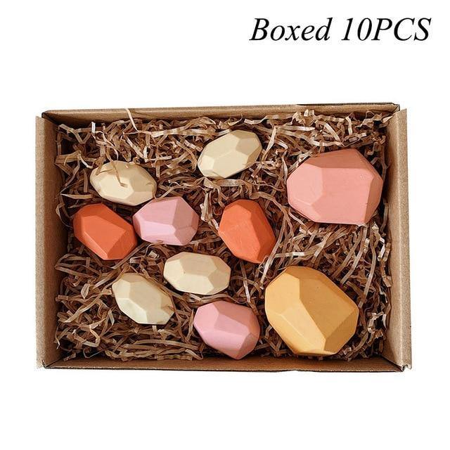 Colorful Wooden Stone Kids Intelligent Stacking Game - Image 12